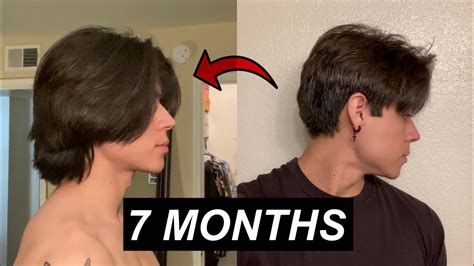 Hair Growth Time Lapse 7 Months Youtube