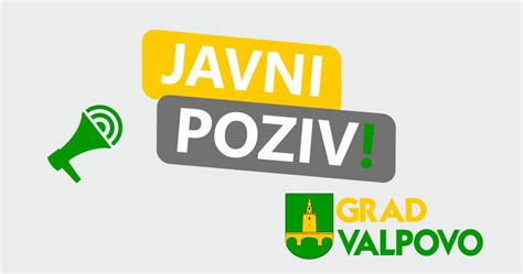 Grad Valpovo Javni Poziv Za Sudjelovanje U Savjetovanju S Javno U U