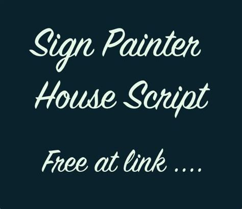 Sign Painter House Script Font Download Best Ttf Fonts For Free