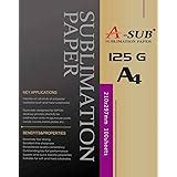 A SUB Papier de sublimation A4 210x297 mm 100 feuilles 120 g m²