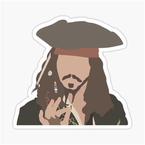 "Jack Sparrow Sticker" Sticker for Sale by aveoz | Redbubble