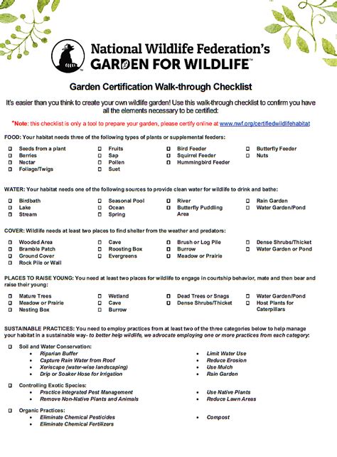 Wildlife Habitat Checklist3 Home Is Where The Boat Is