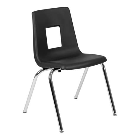 Flash Furniture Mickey Advantage 18 Black Stackable Classroom Chair