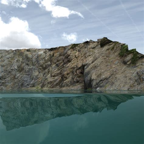 Realistic Cliff 3D Model 9 Max Obj Fbx Dae 3ds Free3D