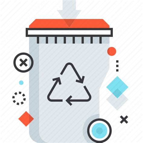 Bin Garbage Recycle Recycling Reduction Trash Waste Icon