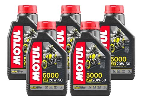 Óleo Motul 5000 4t 20w 50 Hc tech Semissintético 5 Litros