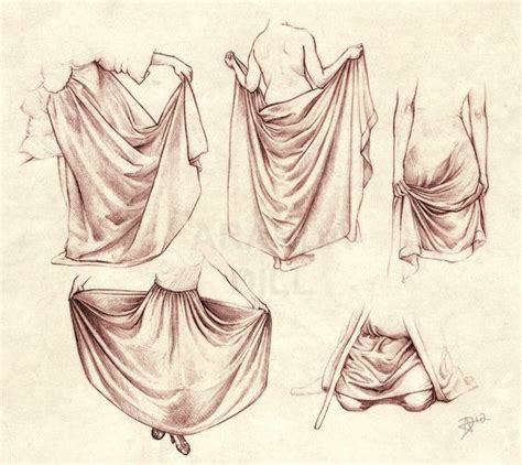 Drawing Wrinkles Folds Drapery And Pleats Reference Pages For