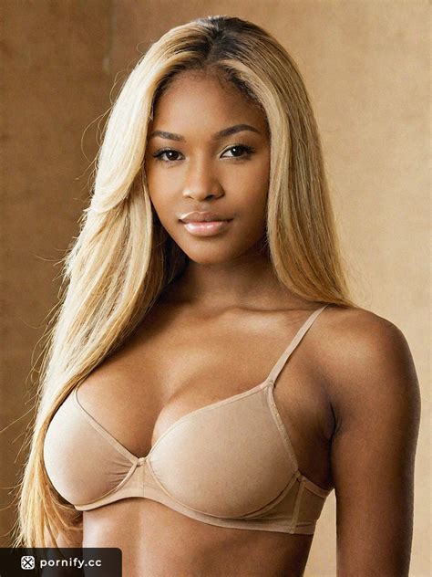 Ebony Female Photorealistic 20s Fit Amber Eyes Side Set Bangs Big Tits
