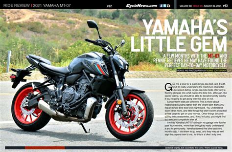 Yamaha Mt Review Cycle News