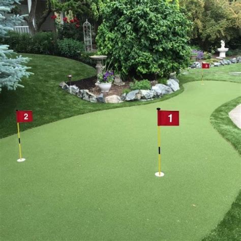 Numbered Golf Putting Green Flag Set Mini Golf Flagsticks Putting Green