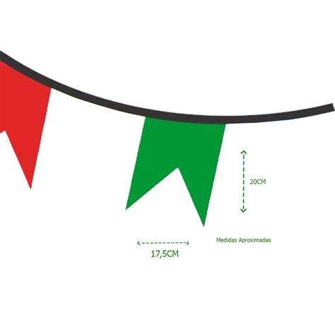 Bandeirinhas De Festa Junina Arraia Caipira Metros Pl Stico