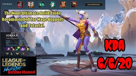 Soraka Wild Rift The Ultimate Build Guide For Mage Support Champions