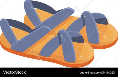 Summer sandals icon cartoon style Royalty Free Vector Image