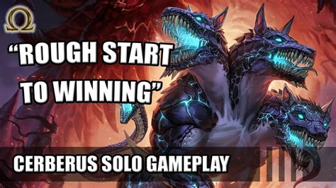 Smite Cerberus Solo Rough Start To Winning Livestream Highlight