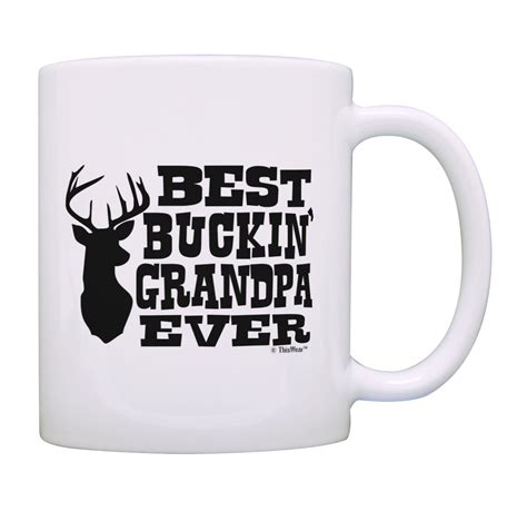 Thiswear Fathers Day T Best Buckin Grandpa Ever Deer Hunting Gag