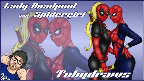 Lady Deadpool And Spiderman