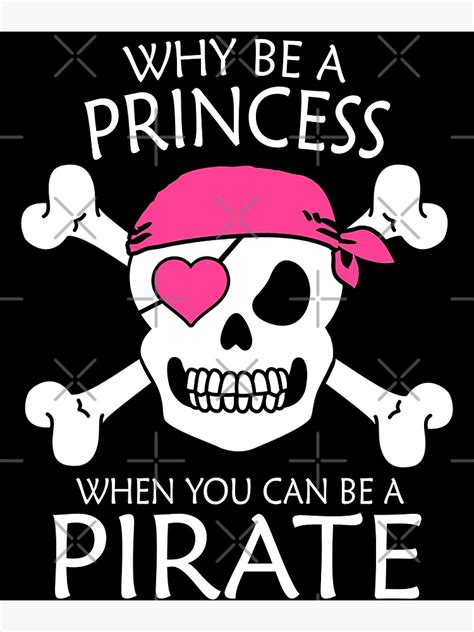 Póster Por qué ser una princesa cuando puedes piratear Halloween