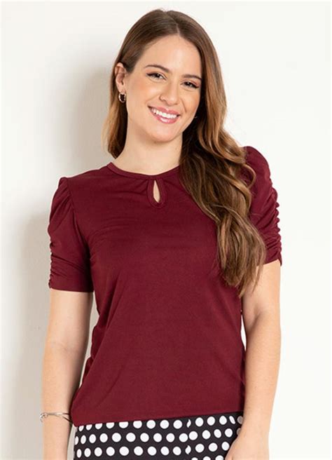 Blusa Bord Franzido Moda Evang Lica Queima De Estoque