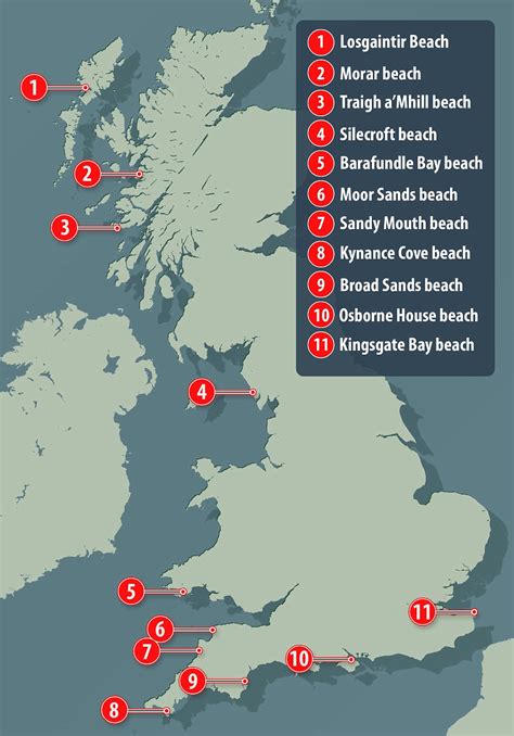 Discover The Best Beaches In England Map In 2023 - Map of Counties in ...