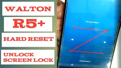 Walton R Plus Hard Reset Unlock Screen Lock Without Computer Youtube