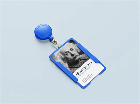 Free Id Badge Holder Mockup Mockups Design