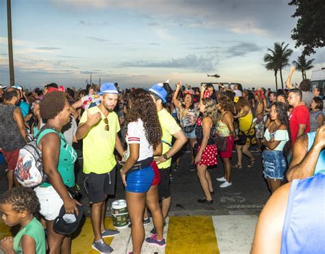 Festivities during the Carnival on Copacabana Editorial Stock Image ...