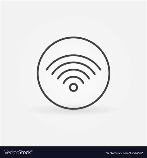 Wifi Circle Icon Royalty Free Vector Image Vectorstock