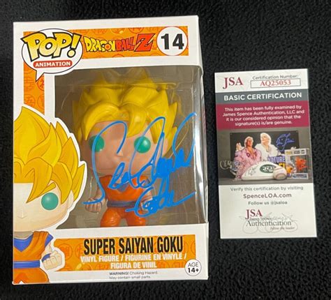 Sean Schemmel Signed Dragonball Z Super Saiyan Goku Funko Pop Figure