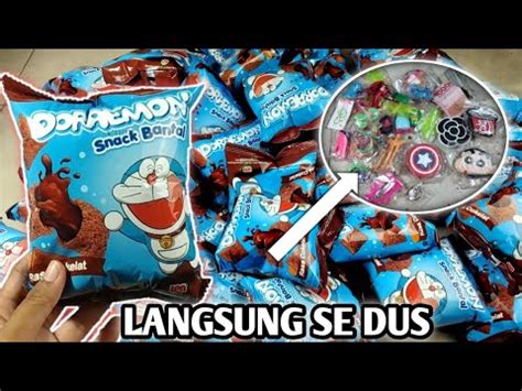 Unboxing Ciki Berhadiah Uang Dan Mainan Ciki Doraemon Bantal Terbaru