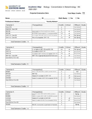 Fillable Online Usm Maine Usm Core Requirements Usm Maine Edu Fax