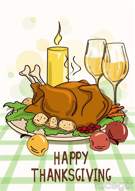 Thanksgiving Dinner Vector at Vectorified.com | Collection of ...