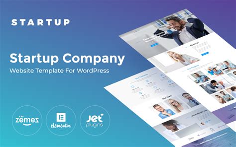 Startup Startup Company WordPress Theme TemplateMonster