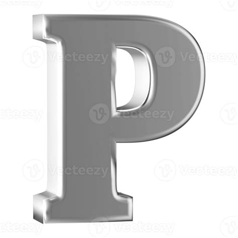 D Font Letter P Uppercase Png