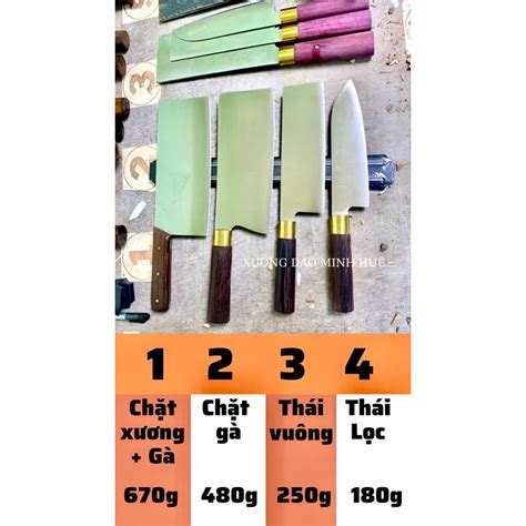 Mua Dao Thép Trắng Không Rỉ Cao Cấp Bộ Dao Thép Nhật 3 Món Chặt Thái