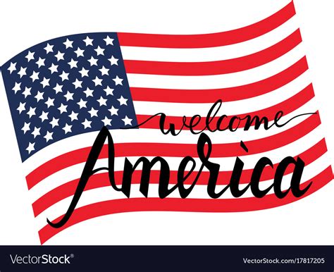 Welcome To America Flag