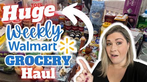 HUGE 330 Weekly Walmart Grocery Haul Meal Plan FALL Pantry RESTOCK