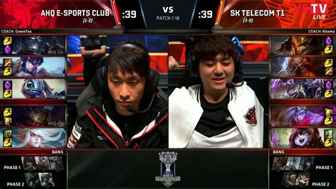 Ahq Vs Skt Group Stage Cktg B Ng A Youtube