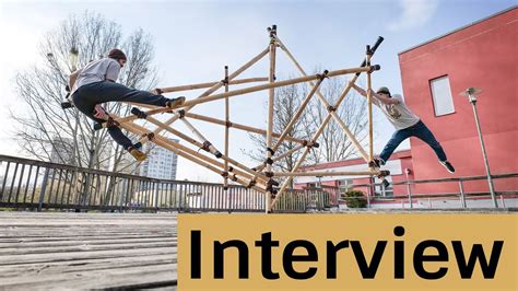 101 CONCRETE Interview Art du Déplacement Bewegungskunst mit Bambus