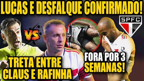 TORCIDA DO SPFC RECEBE A PIOR NOTÍCIA POSSÍVEL LUCAS FORA TRETA