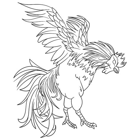 Printable Rooster Coloring Page Some Easy Drawings Cool Art Drawings