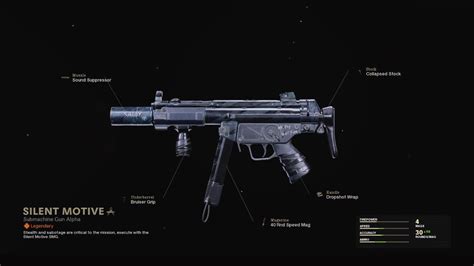 Silent Motive COD Warzone And Black Ops Cold War Weapon Blueprint