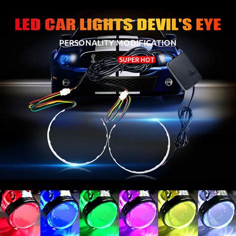 Devil Eye App Rgb Demon Evil Eyes Car Led Drl Led Bluetooth Compatible