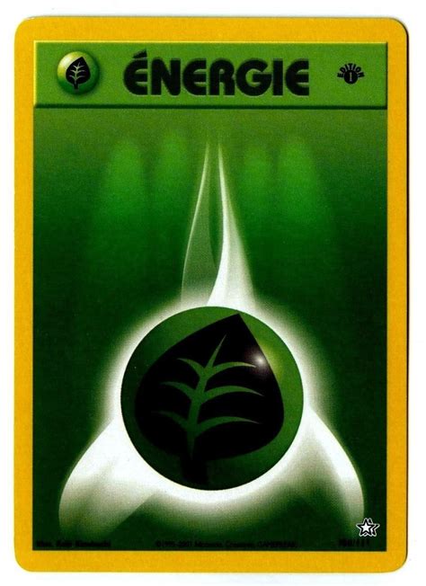 Énergie Plante édition 1 carte Pokémon 108 111 Neo Genesis