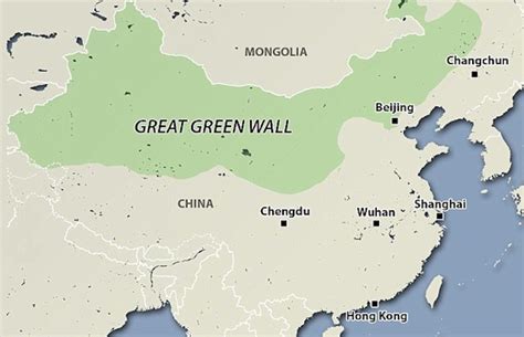 Cina la grande muraglia verde funziona assorbe già il 45 delle