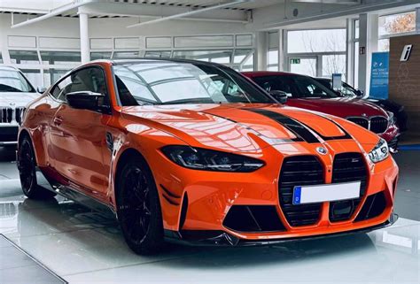 Bmw M4 Fire Orange Looks Subtle With M Performance Parts Bmw Sg