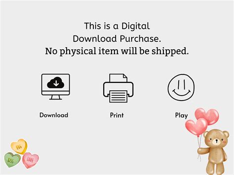 Valentine Emoji Pictionary Valentines Day Game Printable Emoji