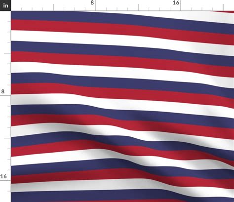 USA Flag Red, White and Blue Stripes Fabric | Spoonflower