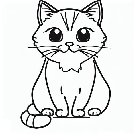 Desenhos De Um Gato Fofo Para Colorir E Imprimir Transforme Sua Vida