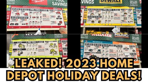 2023 Home Depot Holiday Black Friday Tools Deals Milwaukee Dewalt