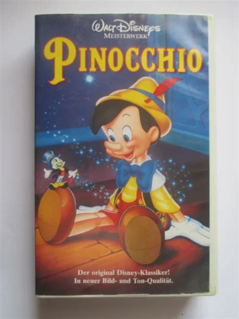 BESONDERE KULT VHS Aus Sammlung WALT DISNEY MEISTERWERK PINOCCHIO